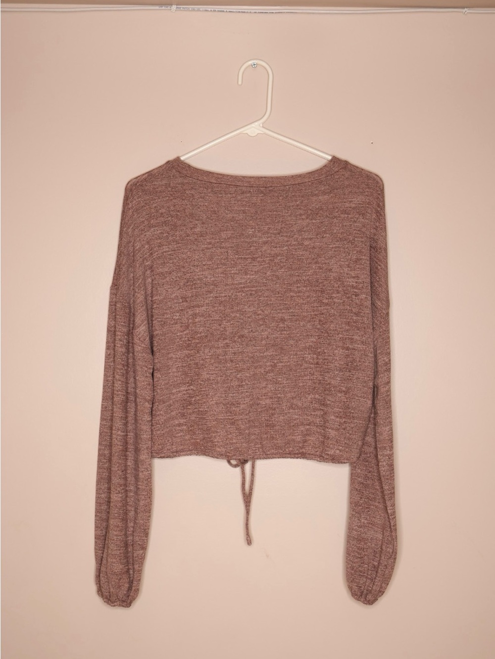 Akaiv Cozy Mauve Brown Lounge Set - Drawstring Waist Top & Jogger S - Picture 4 of 8